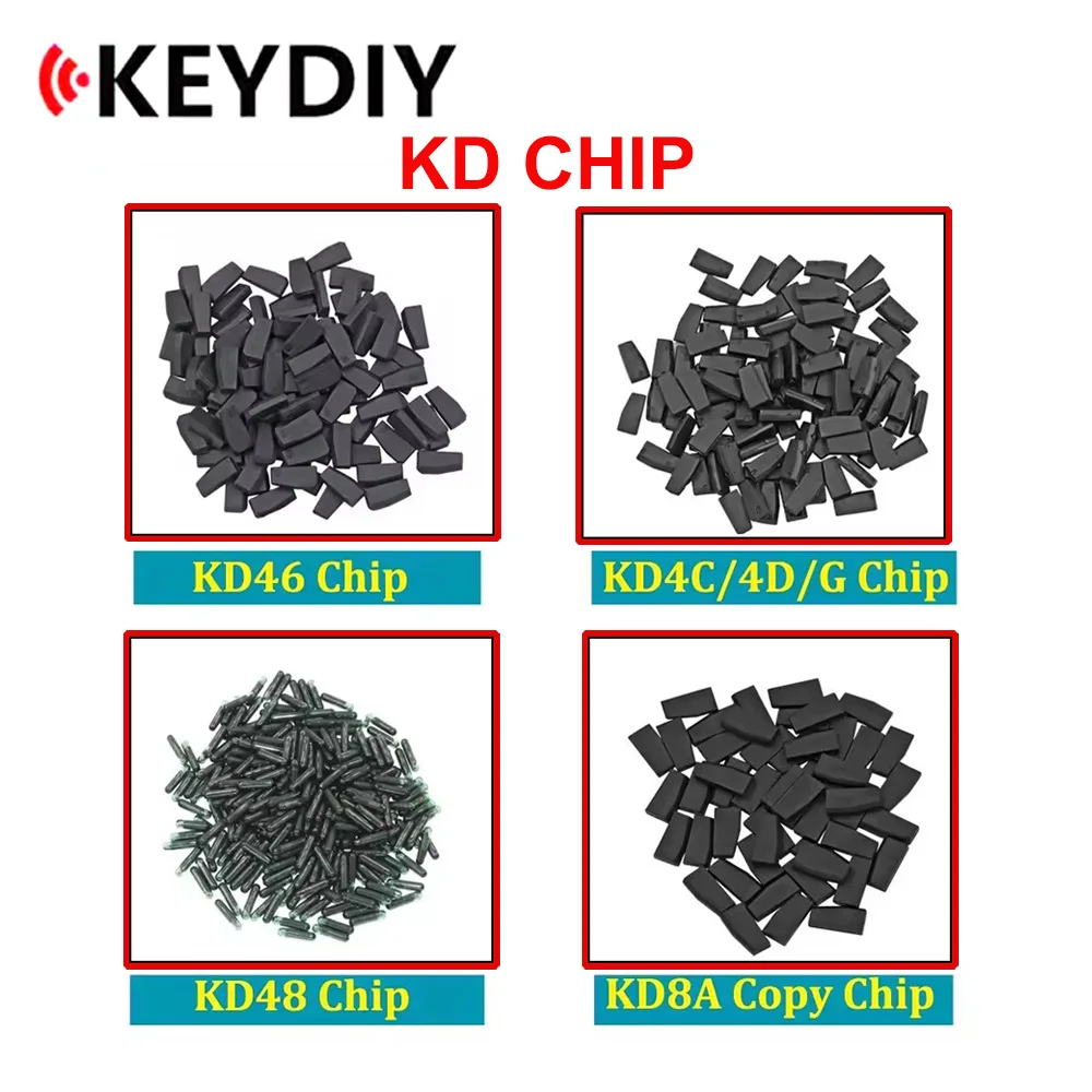 5 10pcs/lot KD Transponder Chip KD4D KD46 KD48 KD 8A H ID4C ID4D ID46 4C 4D G ID46 ID48 Copy Chip for KEYDIY KDX2 Key Programme