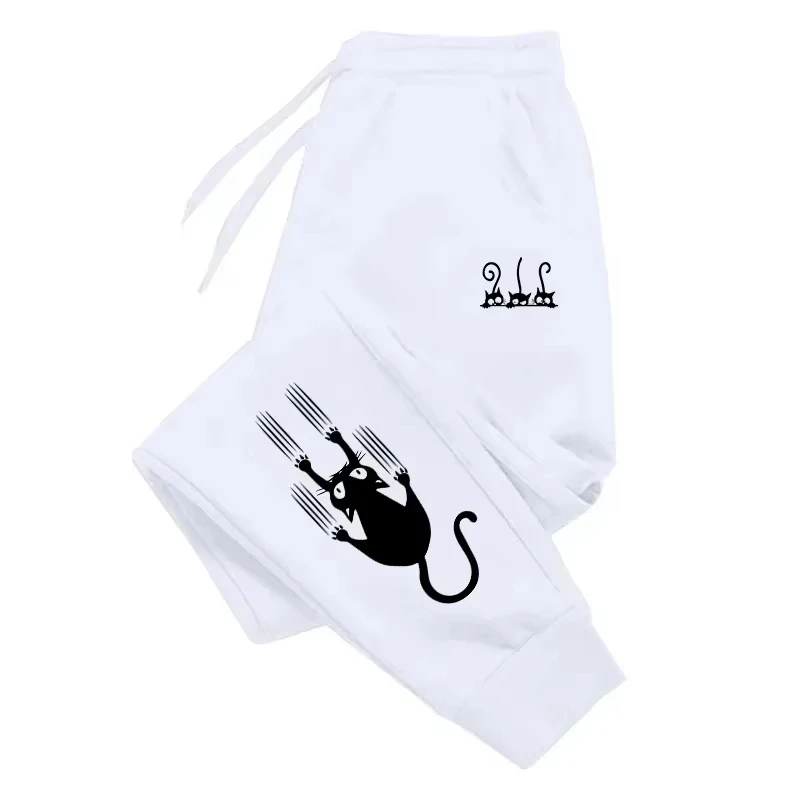 

Многофункциональные мужские спортивные брюки 2025 года, брюки с милым принтом кота, спортивные штаны для спорта и отдыха, мужские брюки для пляжного бега Fashio