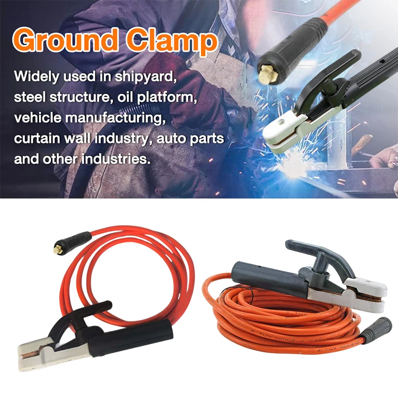 New 300cm-10M Welding Wire Cable 300A Welding Cable 10 Meters Heavy Duty Power Welding Tools Electrode Holder Brass Iron Welding view 4