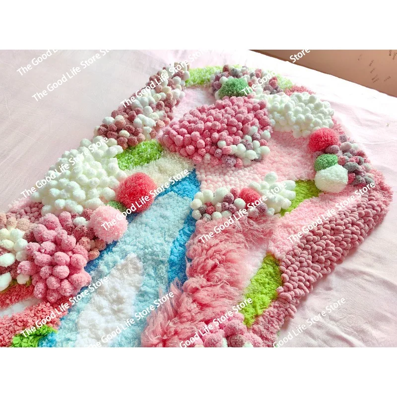 

[Материальная упаковка] Ковер из мха ручной работы, подарок ручной работы, домашний ковер, коврик для эркера для спальни, гостиной