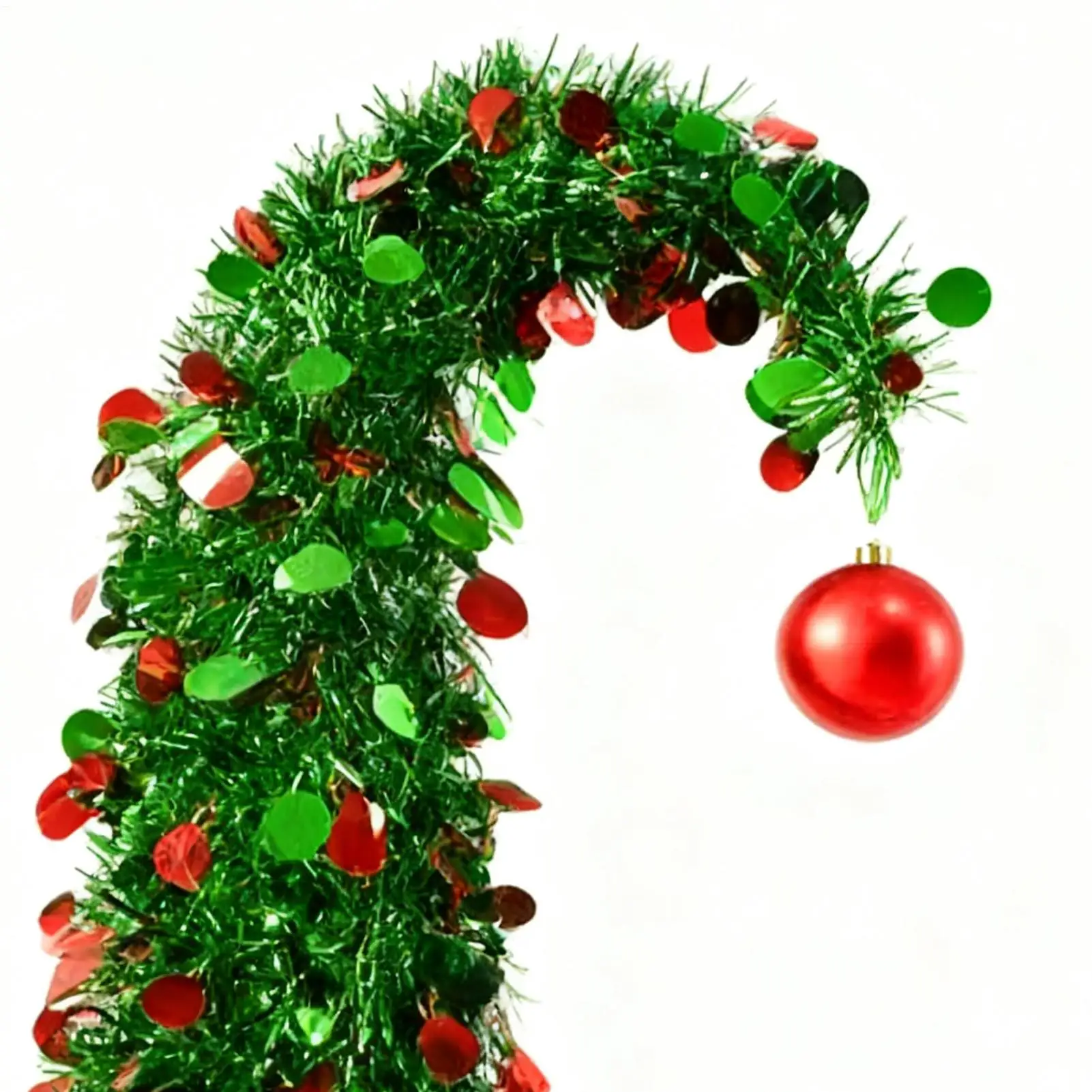 

Artificial Christmas Trees Retractable Home Decor Spiral Tree Christmas Decorations With Ball For Party Indoor Outdoor Bedroom