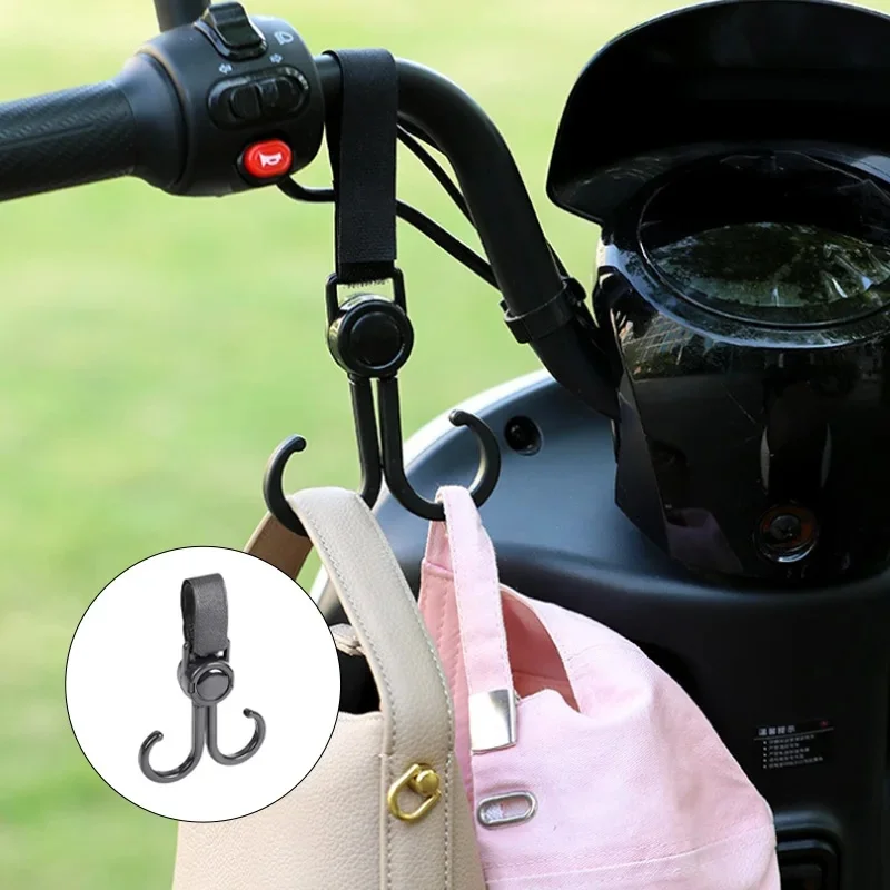 Universal Hanging Buckle 2pcs for Bike Stroller Shopping Cart Electric Bike Hooks Baby Stroller Hanging Holder Organizer Heavy D