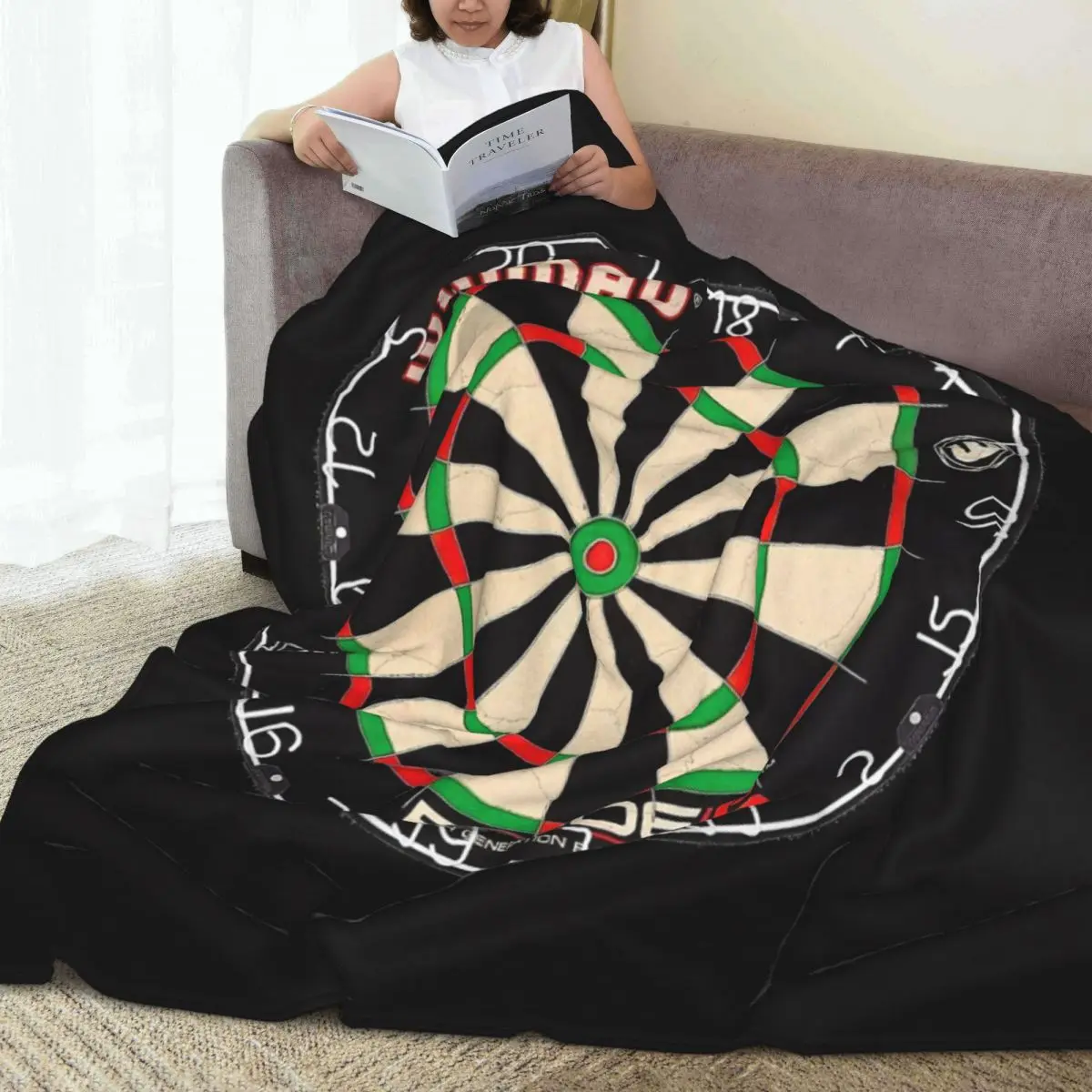 Winmau Blade 5 Dartboard Blanket Fleece Lightweight Throw Blanket Sofa Throw Blanket For Home Bedroom Office Throws Bedspread