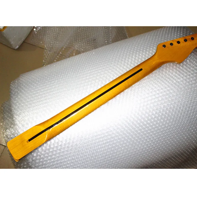 22 24 Frets Reverse Headstock Maple Electric Guitar Neck Maple Scallop Fretboard Accessories Parts