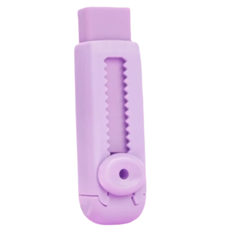 Purple eraser No trace eraser Retractable clean push and pull eraser Test supplies Creative eraser