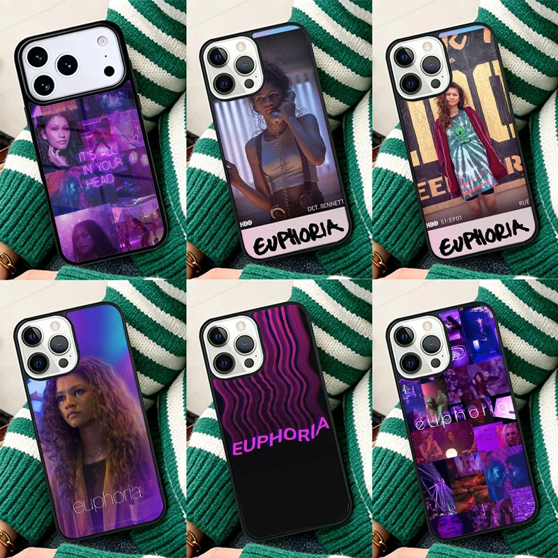 Coque de téléphone antichoc Euphoria Zendaya pour iPhone 17 Air 16e 15 11 12 14 13 Pro Max