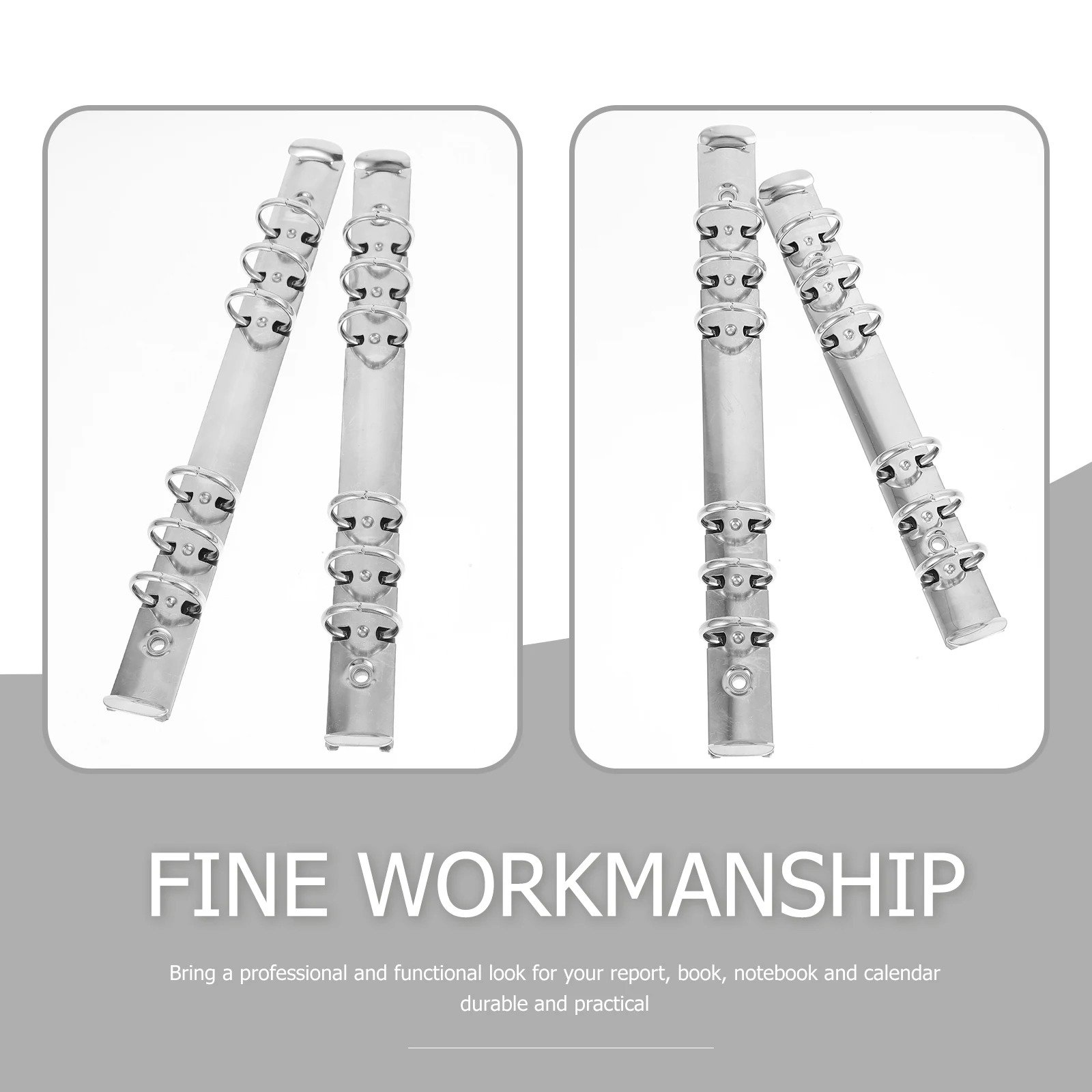 4Pcs Premium Material Binders Loose Leaf Creative Stationery Supplies Loose Leaf Binder Creative Segmented Binder