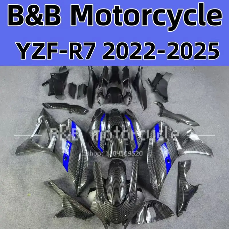 

Новый комплект обтекателей для мотоцикла из АБС-пластика, подходит для YAMAHA YZF-R7 2022 2023 2024 R7 2022, комплект обтекателей для кузова, окрашенное углеродное волокно
