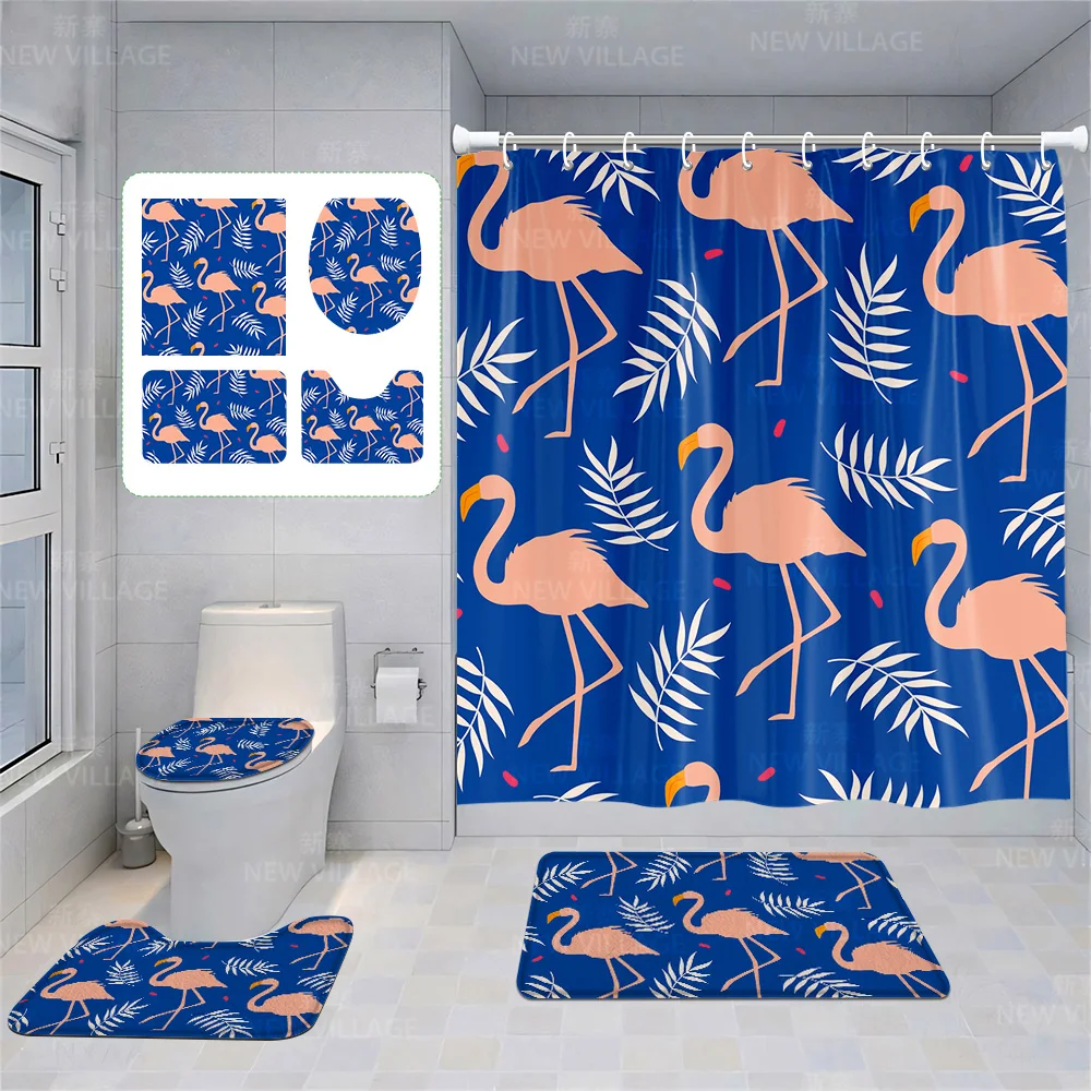 Huis Douchegordijnen Badkamer Decora Waterdichte Stof Antislip Badmat Waterabsorptiegordijn Modern Nordic Schattig Dier