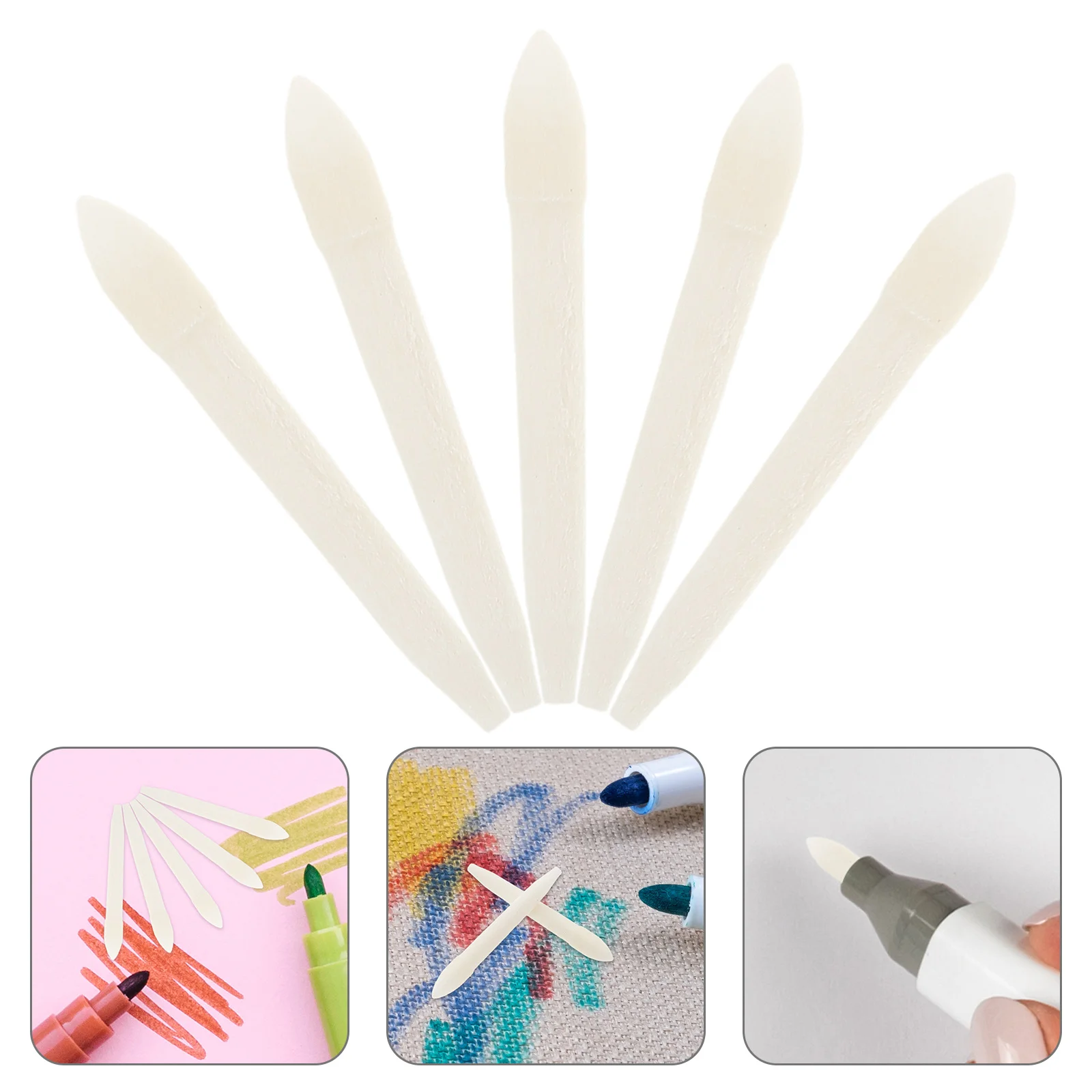 

100 Pcs Replacement Refill Marker Pens Tips Replaceable Markers Nibs for Writing Calligraphy