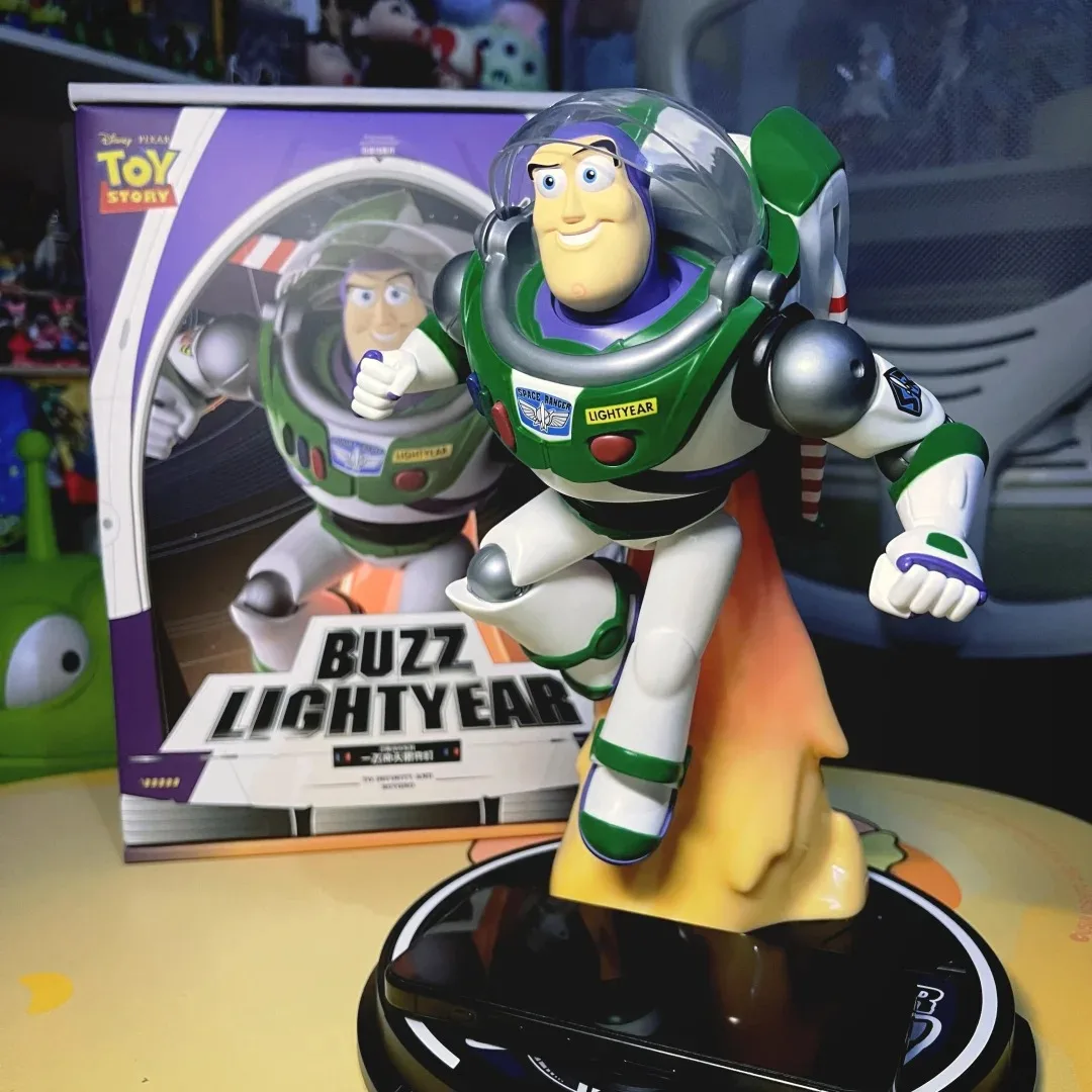 Toy Story Buzz Lightyear Wireless Charger Anime Figure Desktop Anime Figure Model Decoration Collection Figurine Display Gifts