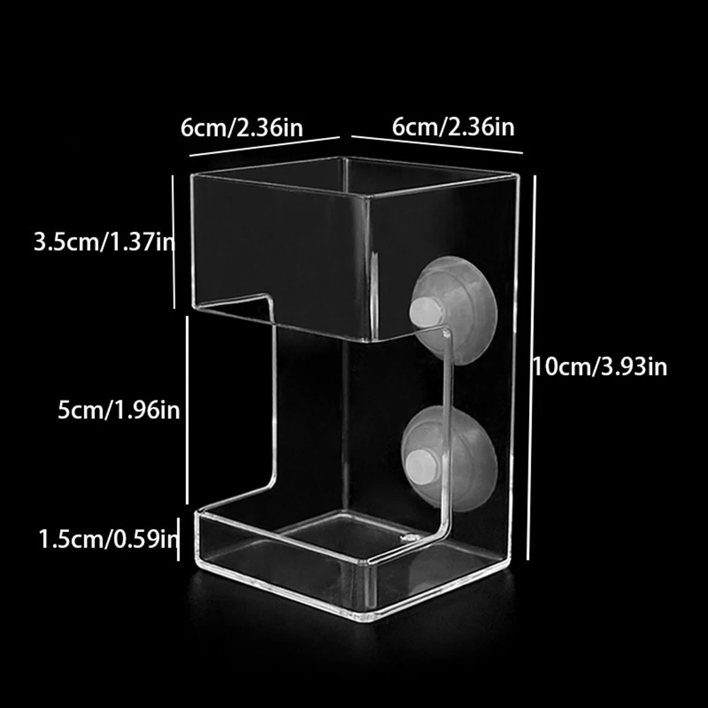 Fish Feeder Aquarium Feeding Ring Floating Food Tray Feeder Square Circle With Suction Cups Fish Feeding Ring Food Feeder