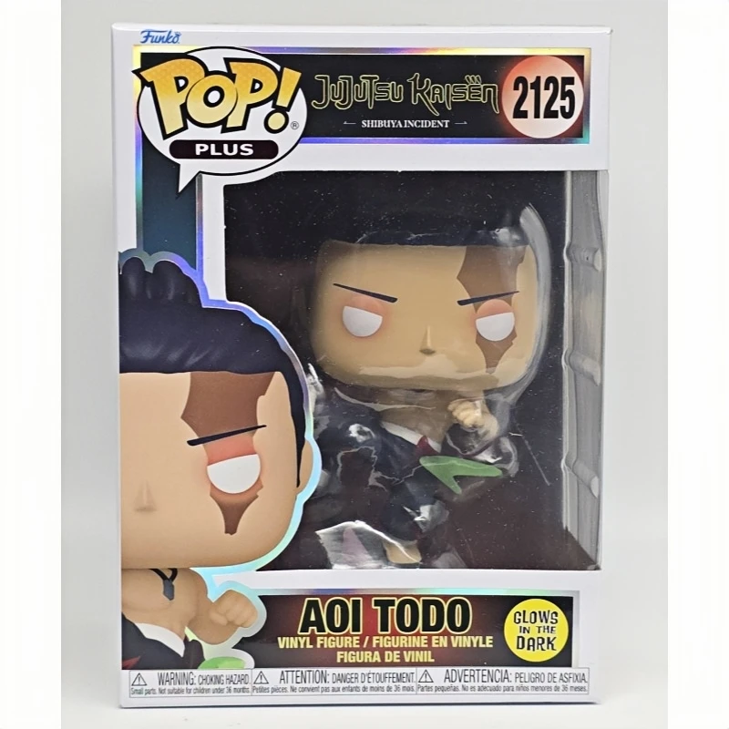 Funko POP Original Jujutsu Kaisen Aoi Todo # Figura de Acción Coleccionable 2125 en Pose de Patada, Edición que Brilla en la Oscuridad, Adorno, Regalo