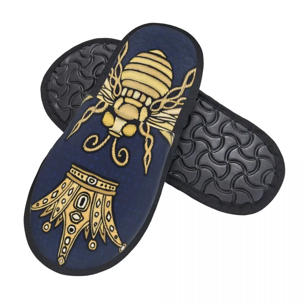 Indoor Bee Crown Bumblebee Wasp Insect Warm Slippers Winter Home Plush Slippers Fashion Home Soft Fluffy Slippers