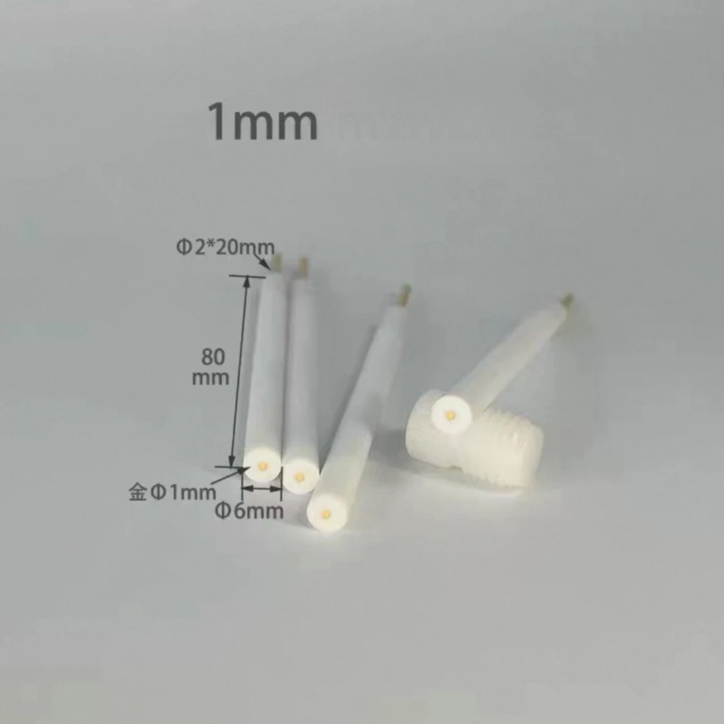 3 مللي متر الذهب القرص القطب Au130 الذهب القرص القطب الكهروكيميائية التجريبية العمل القطب #6
