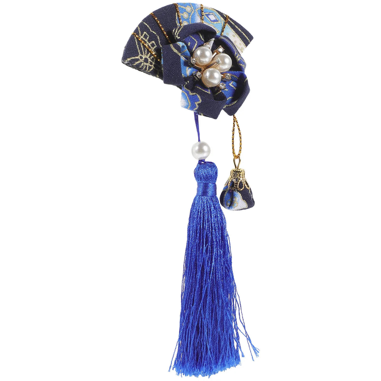 

Заколка-веер с кисточками в японском традиционном стиле, элегантное украшение для волос для свадьбы, вечеринки, фестиваля, заколка-барретка в форме веера