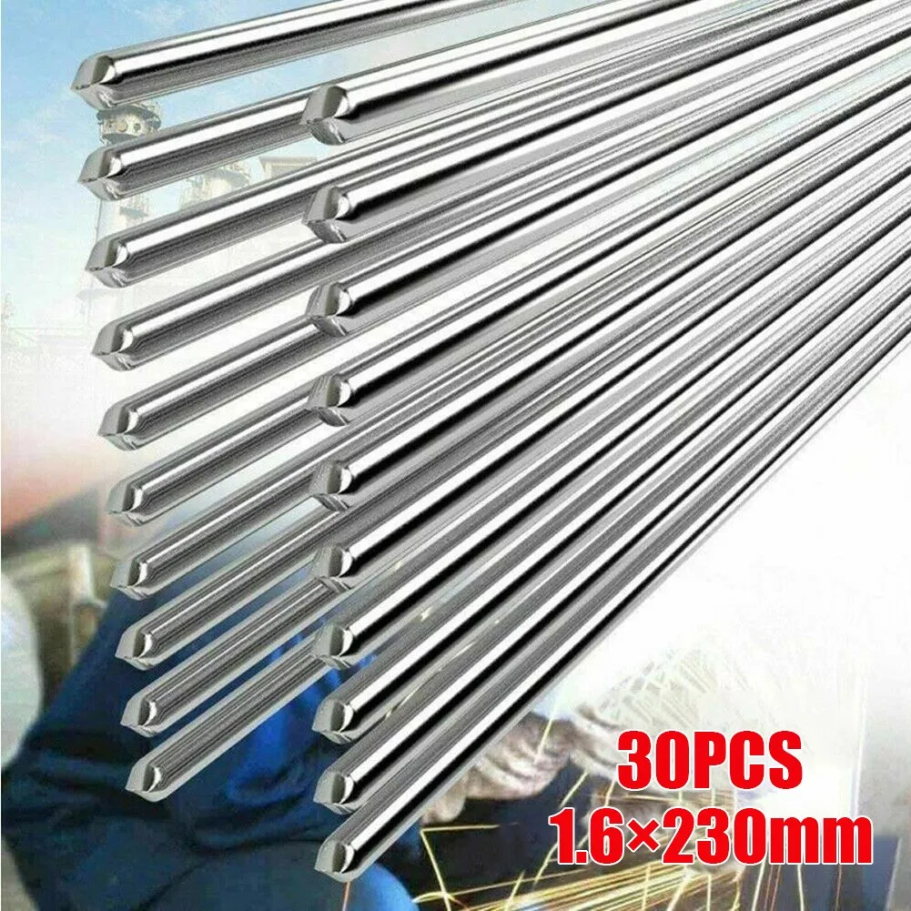 20/30/50/100pcs 1.6*230mm Aluminium Welding Rod Wire Brazing Easy Melt Solder 380°~400°Low Temperature No Need Flux High Quality