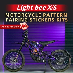For  Surron Light bee X/S  Printed stickers electroplating material dazzling light change motorcycle decorative accessories