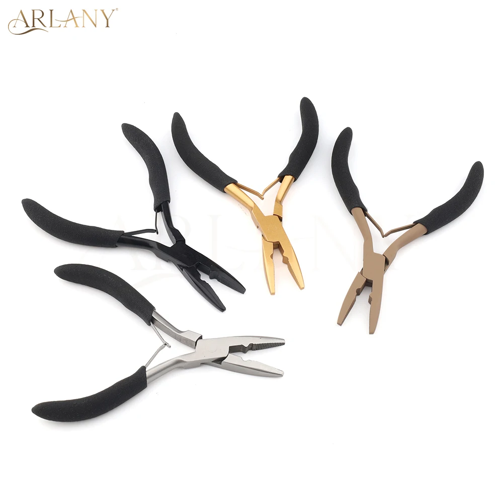 ARLANY Hair Extension Pliers for Micro Beads Anti-Slip Microlink Pliers for Weft Extensions Hair Tinsel Keratin Bonding Removal image 6