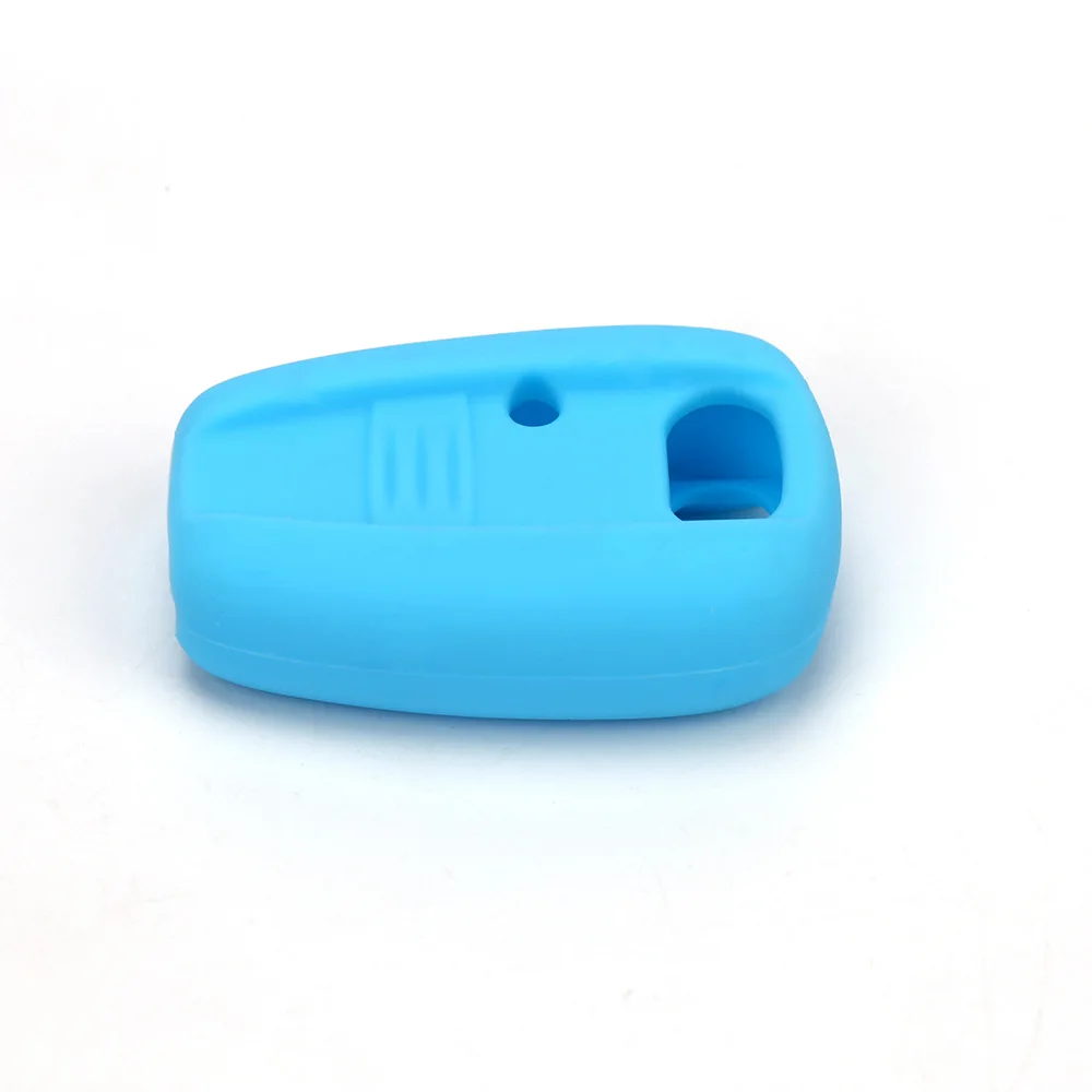 Silicone Rubber Car Key Cover Fit for Fiat Stilo Punto Seicento Remote Key Case Fob Car-styling 2 Buttons