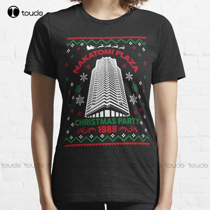 Nakatomi Plaza 1988 Christmas Party Ugly Christmas Sweater Classic T-Shirt cooling shirt Custom aldult Teen unisex xs-5xl cotton