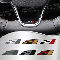 3D Metal Racing Flag Car Steering Wheel Badge Sticker Styling Interior Dekoration For Mill Alhambra Ibiza Leon Cupra Ateca Arosa