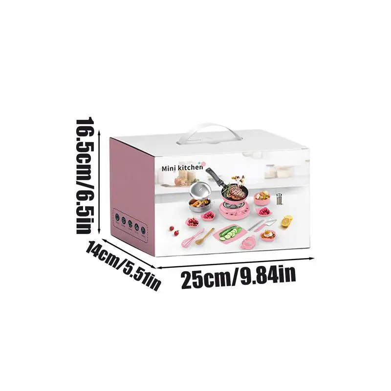 Kids Kitchen Toys 22X Pretend Toy Kitchen Accessories Small Realistic Cooking Utensils Child-Safe For Fine Motor Skill