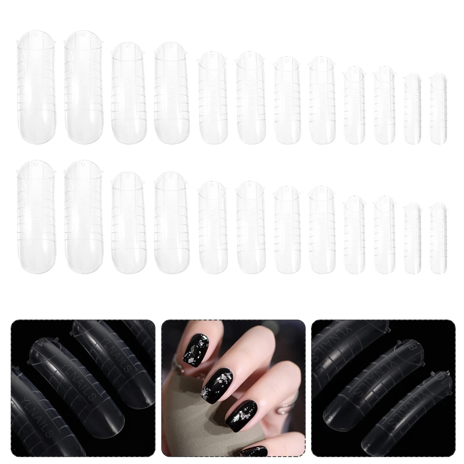 

120Pcs Full Cover Fake Nails Clear Nail Tips Always Loved by Teen Girls Women Kids Manicurists Cheerful Atmosphere
