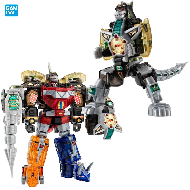 

In Stock Bandai SHOKUGAN SMP Kyoryu Sentai Zyuranger Dragon Caesar Beast God/MacZod (Clear Color) Anime Action Figure Model Toys
