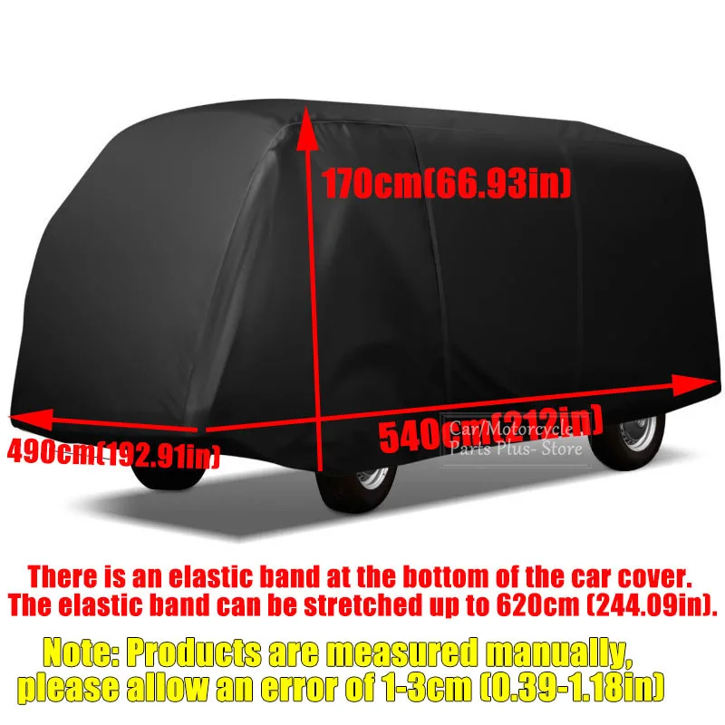Universal Full Car Covers For VW T2 T25 Camper Breathable Waterproof Black Sun Protection Cover Dust Rain Snow Cover Protection