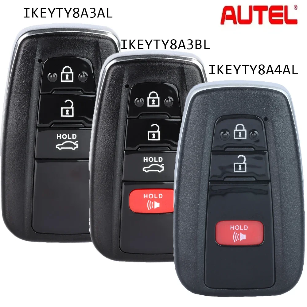 

Универсальный умный дистанционный ключ Autel IKEYTY8A3AL/IKEYTY8A3BL/IKEYTY8A4AL 3B/4B для Toyota Autel Smart Key для KM100 IM508 IM608