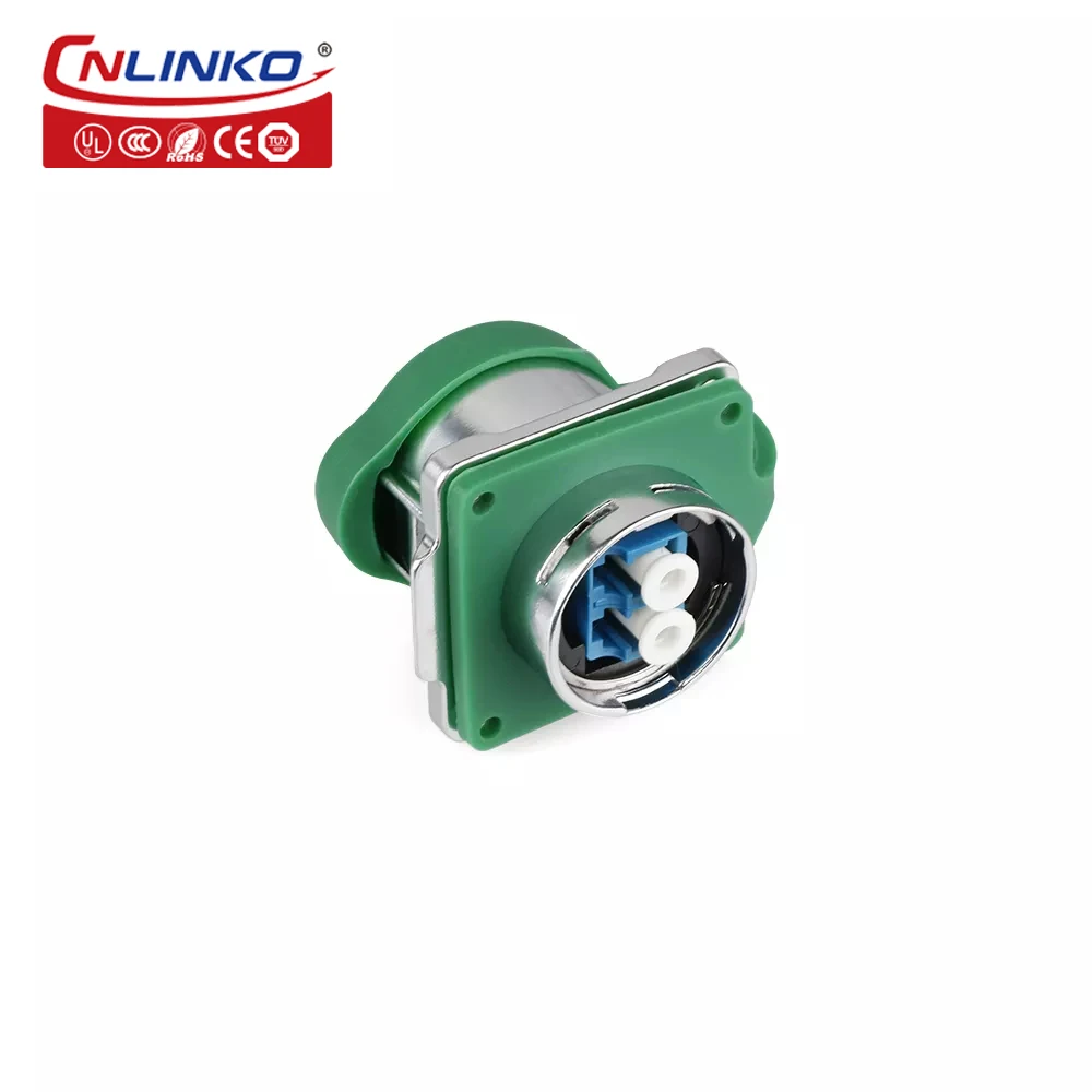 CNLINKO Waterproof IP68 M24 Drop Cable Fast Install Plastic LC Fiber Optical Quick Assembly Connector for Fiber Optic Equipment