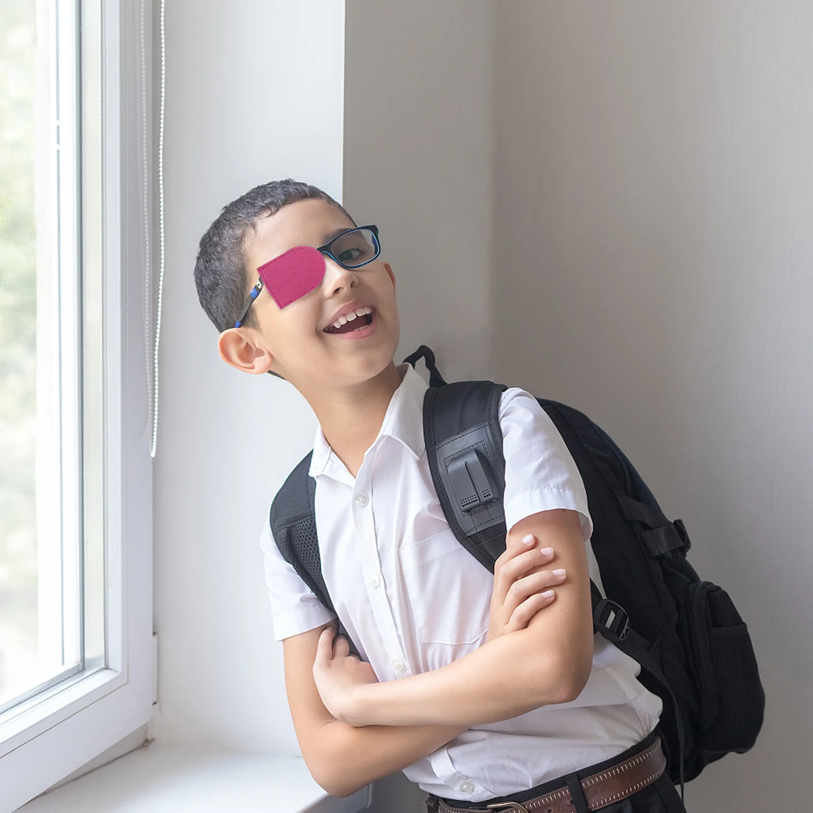 

Amblyopia Eye Patches Pink Kids Glasses Covers Skin-Friendly Lightweight No Irritation Pediatric Eye Rehabilitation