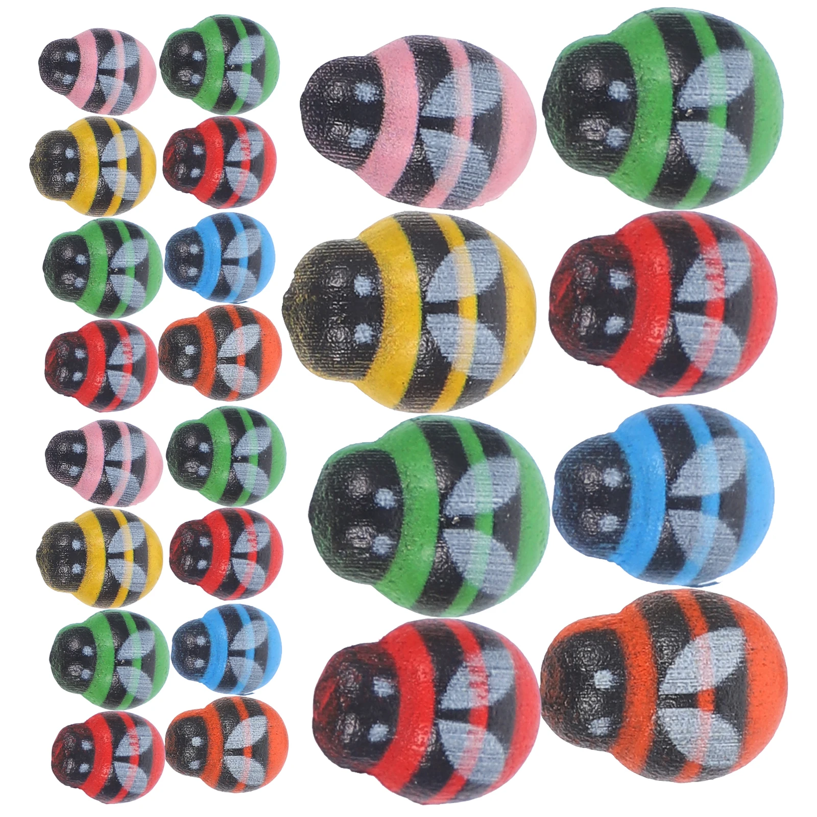 

100 Pcs Wooden Bee Decoration Scrapbook Cutouts Craft Stickers Decorations Honeybee Cute Baby