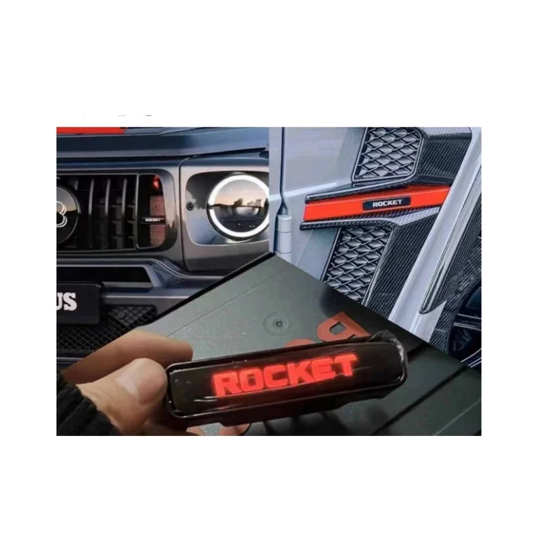 

G900 Rocket Led B-Brabus Rocket Logo B-Brabus G900 G wagon Carbon Fibre Wheelbars B-BRABUS Wheelbars Air Vents For Mercedes Benz