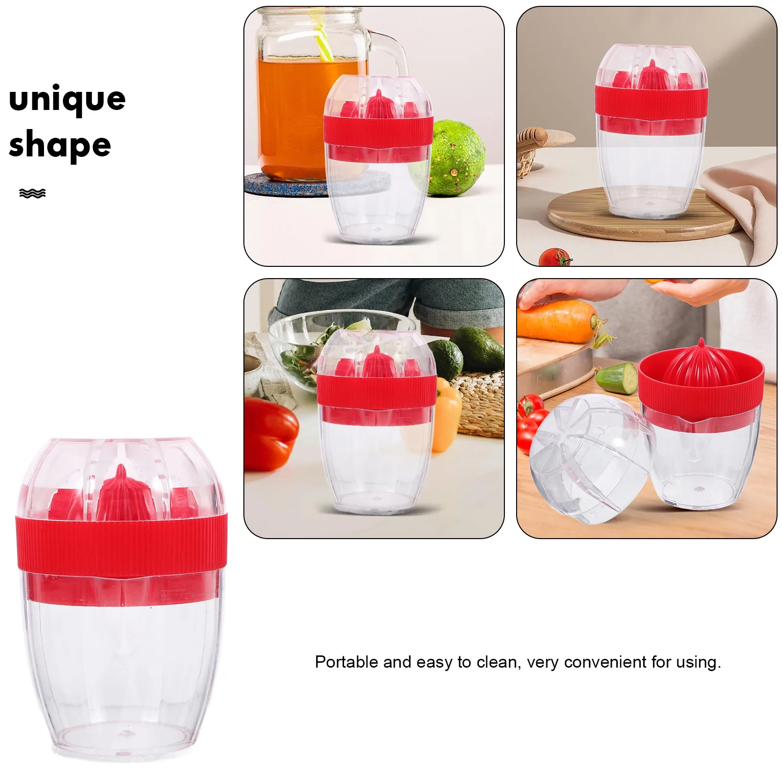 

Premium Manual Mini Juicer Portable Fruit Squeezer Juice Extractor For Lemon Orange Mixer Multi-Functional Easy Clean