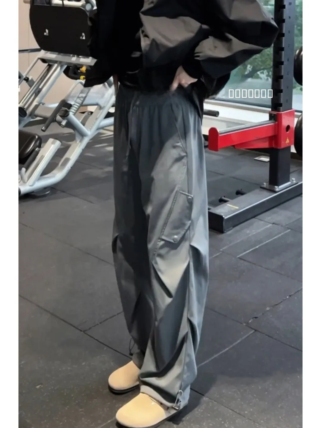 

Deep ey Pleated Workwear Trousers for Men Autumnal American Functional Flared Leg Outdoor Sports Climbing Pants