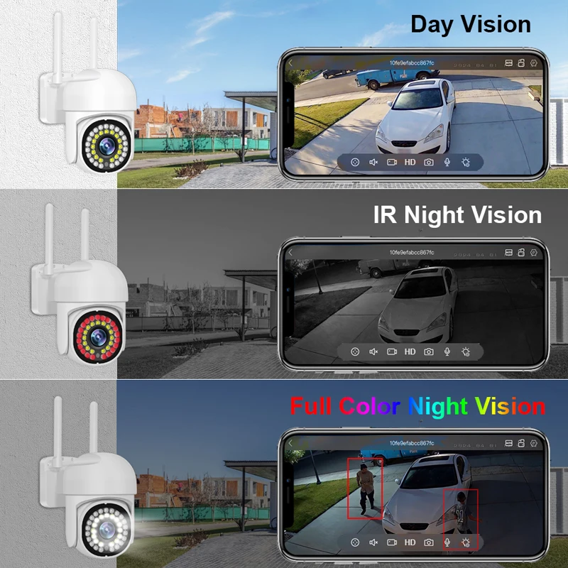 Smar 3MP Wireless CCTV Security Camera System PTZ Wifi Outdoor Surveillance Kit Alarm 6CH NVR Home Security Night Vision Set