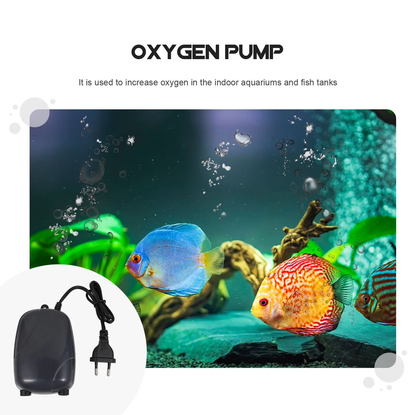 

1Pcs Efficient Mini Oxygen Pump for Fish Tank Aquarium Air Aerator Low Noise Reliable Operation Ideal for Home Aquatic Use