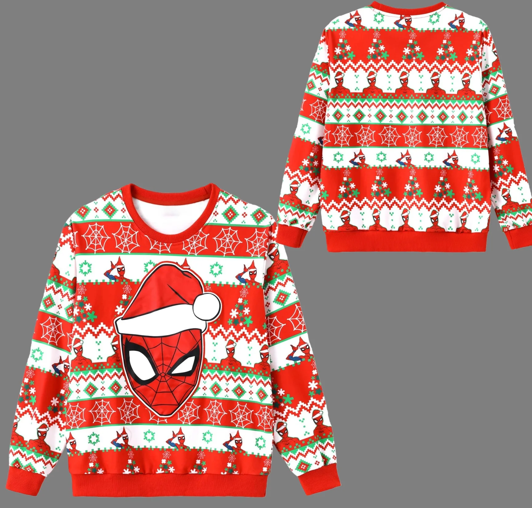 

Уродливый свитер на тему Человека-паука Диснея, толстовка с круглым вырезом для рождественской вечеринки, большие размеры, осенне-зимний топ для взрослых, Новое поступление