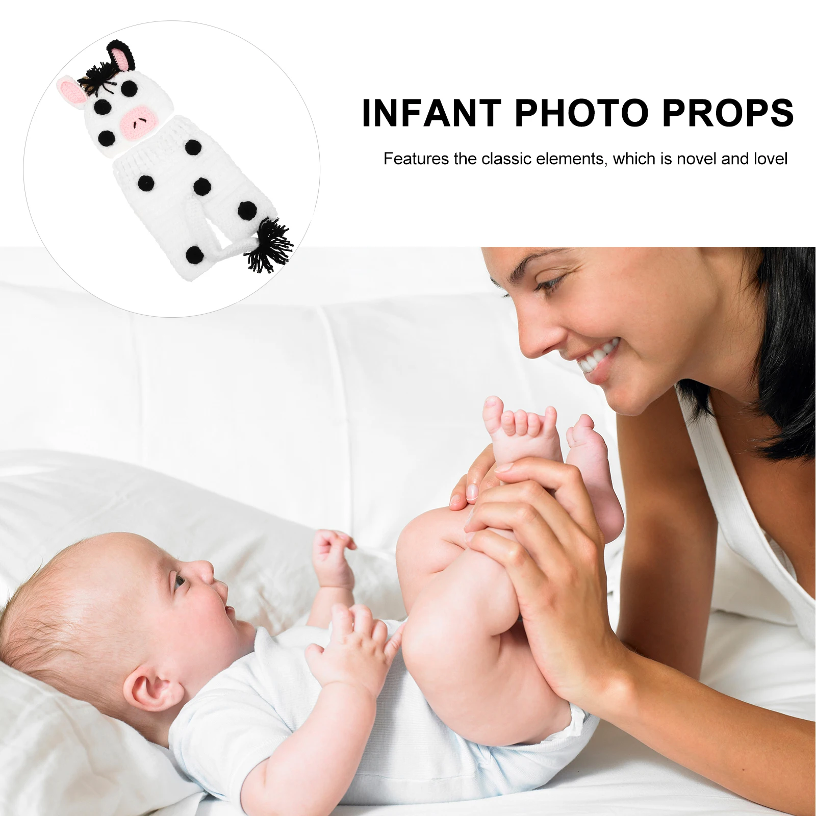 

Baby Photo Clothes Newborn Costume Props Infant Photography Outfits Yarn Shoot Boy Warm Material Easy Wear Comfortable Skin