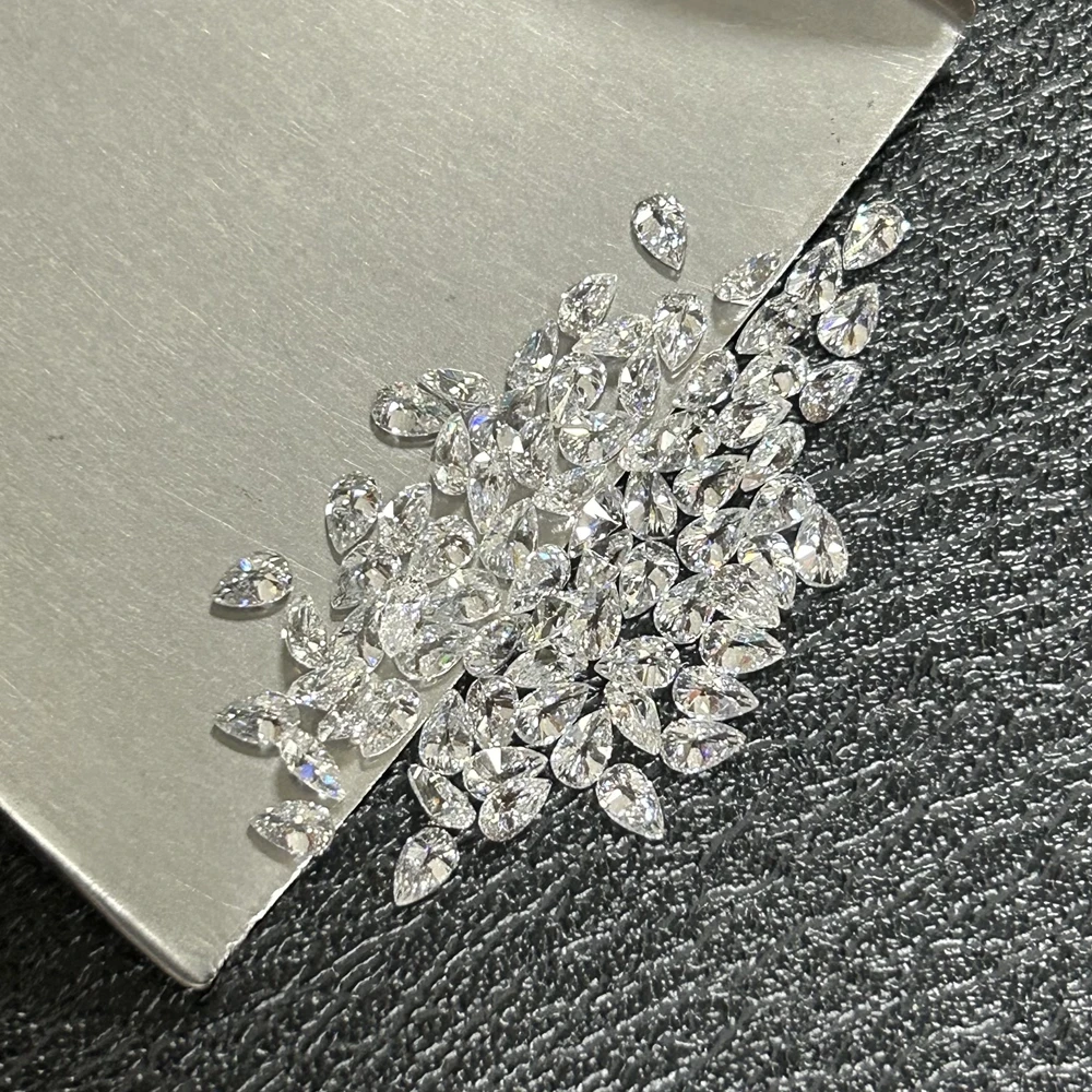 0.05-0.37 Carat Pear Cut Diamonds Size 2x3-4x6mm DEF VS VVS lab Created Melee Diamond