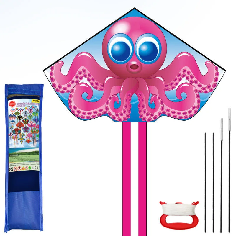 

Kite Grassland Kite Breeze to Fly Game Children Adult Long Tail Kites String Gingham Outdoor Fun Sports Toys Set