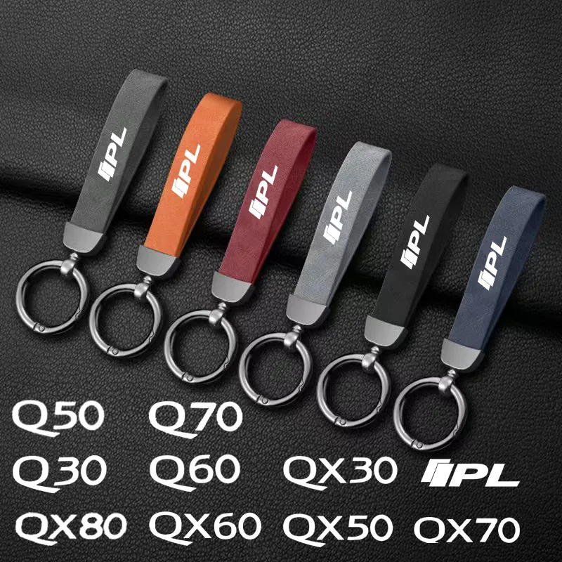 

Car Keychain Anti-lost Buckle Key Fob Ring Pendant Auto Accessories For Infiniti Q50 Q30 QX60 QX70 QX50 QX30 QX80 Q70 Q60 IPL