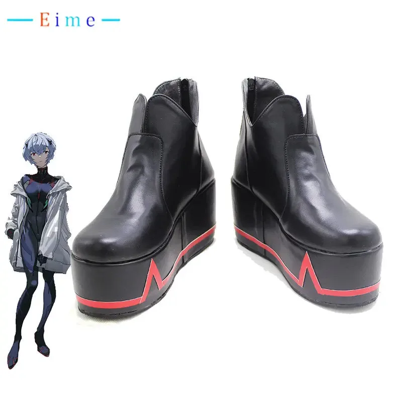 EVA 코스프레 부츠 아야나미 레이 코스프레 신발 PU 가죽 신발 할로윈 카니발 소품 맞춤 제작