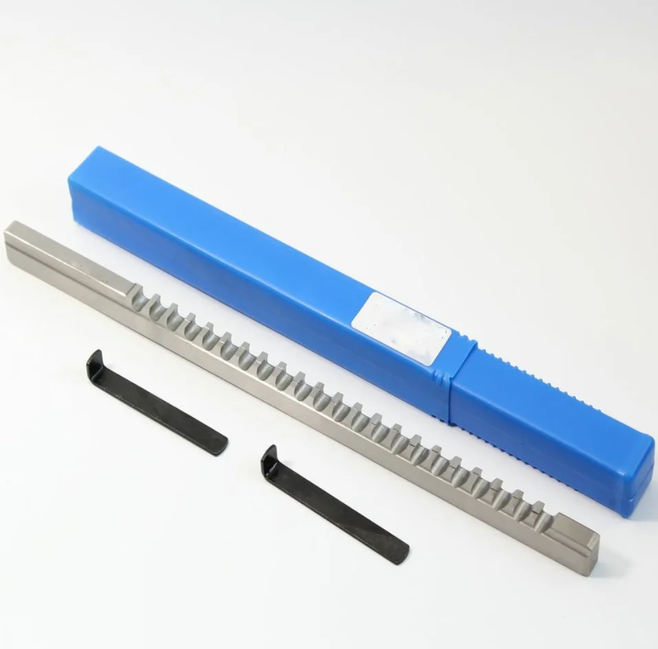 Metric and inch high speed steel HSS keyway broaches inch and inch high speed steel tools for CNC machine tools