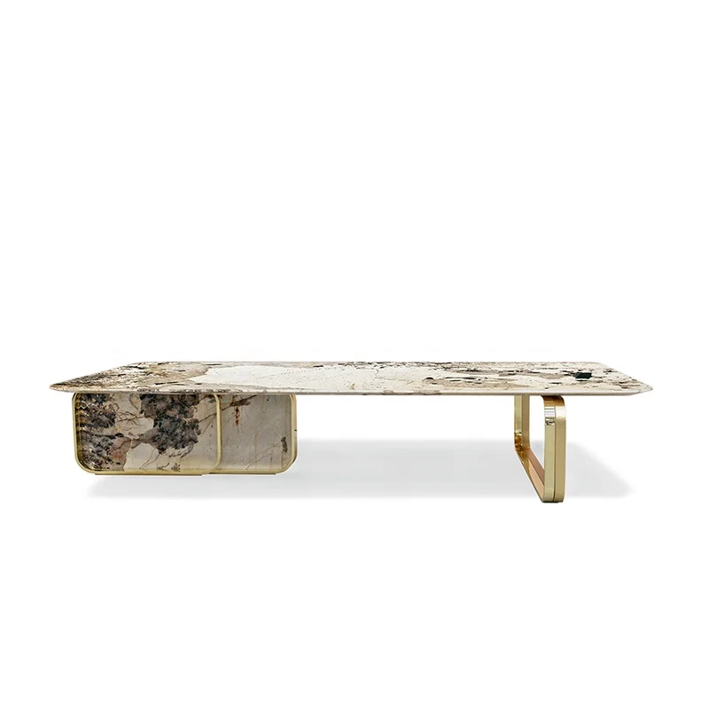 

Fashion Designer High-end Customization Classic Coffee Table Designs Hotel Coffee Table Luxury Nordic Marble Coffee Tables