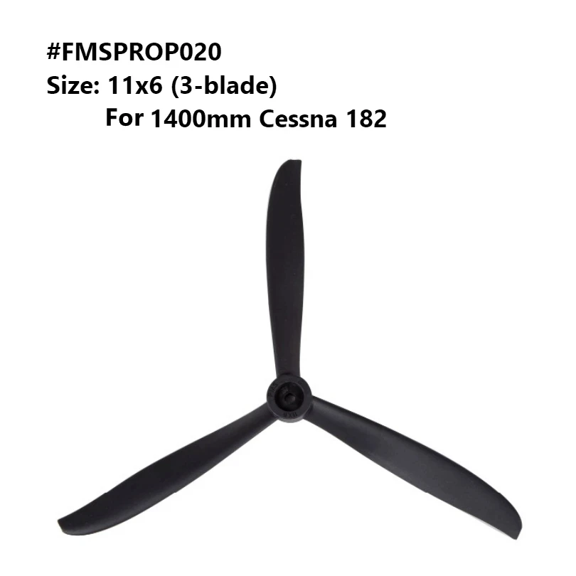 

FMS 1400mm 1.4m Sky Trainer Cessna 182 New Propeller 11*6 inch 3 Blade PROP020 RC RC Airplane Aircraft Model Plane Spare Part