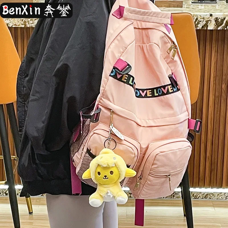 miniso  High-end plush transformable key chain claw machine doll gift, cute bag pendant and exquisite small gift