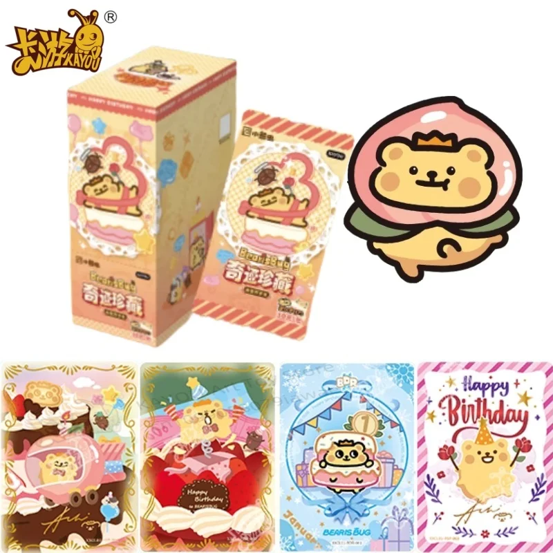 

KAYOU новый милый маленький медвежонок, карта с ошибками, чудесная коллекция, жизнь насекомых, долговечная живая карта, настоящая периферийная карта, праздничный подарок